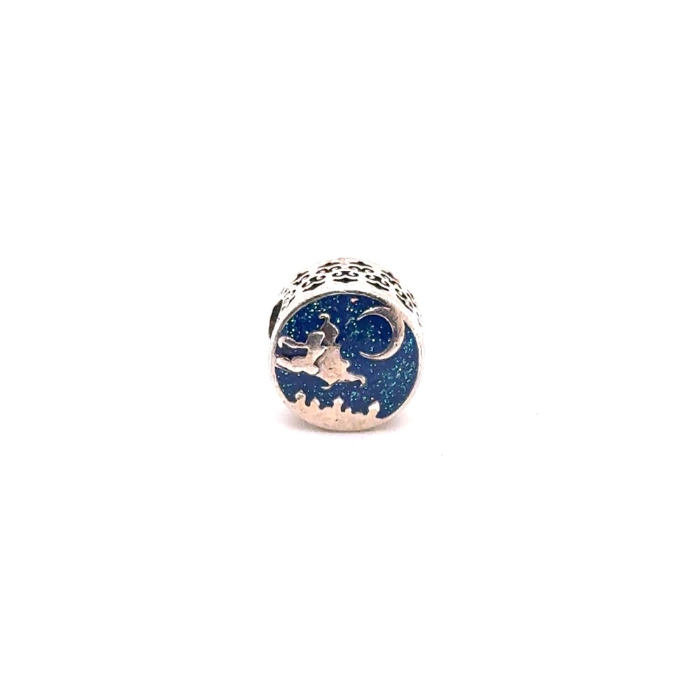 Pandora Disney Fantasia Sorcerer Mickey Mouse Charm Silver Blue Enamel 791851ENM